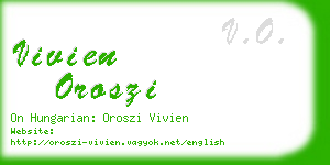 vivien oroszi business card